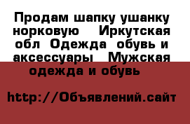 Продам шапку ушанку норковую  - Иркутская обл. Одежда, обувь и аксессуары » Мужская одежда и обувь   